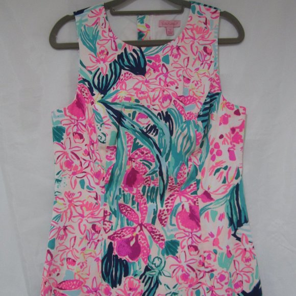 Lilly Pulitzer 4 NWT Mila Stretch Shift Dress Via Flora - Picture 3 of 8